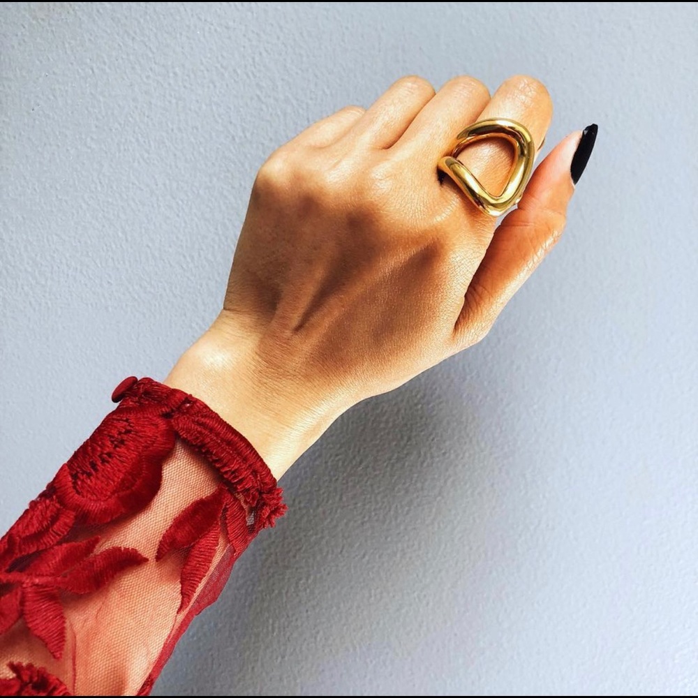 NEW! Good Tone Chain Link Statement Ring, Fashion Jewelry, Cocktail Ring